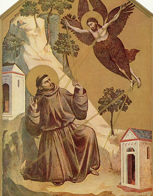 Giotto, Stigmata of St. Francis (detail)