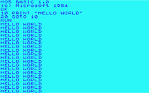 BASIC 'Hello World' program