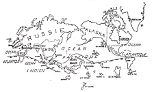 Mappe Monde Surr&eacute;aliste