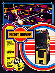 Night Driver, Atari, 1976 Night Driver, Atari, 1976