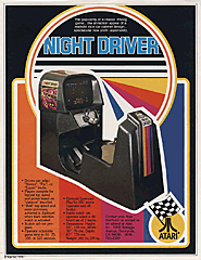 Night Driver, Atari, 1976 Night Driver, Atari, 1976