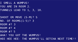 Gregory Yob, Hunt the Wumpus Gregory Yob, Hunt the Wumpus