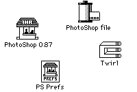Photoshop 1.0 icons
