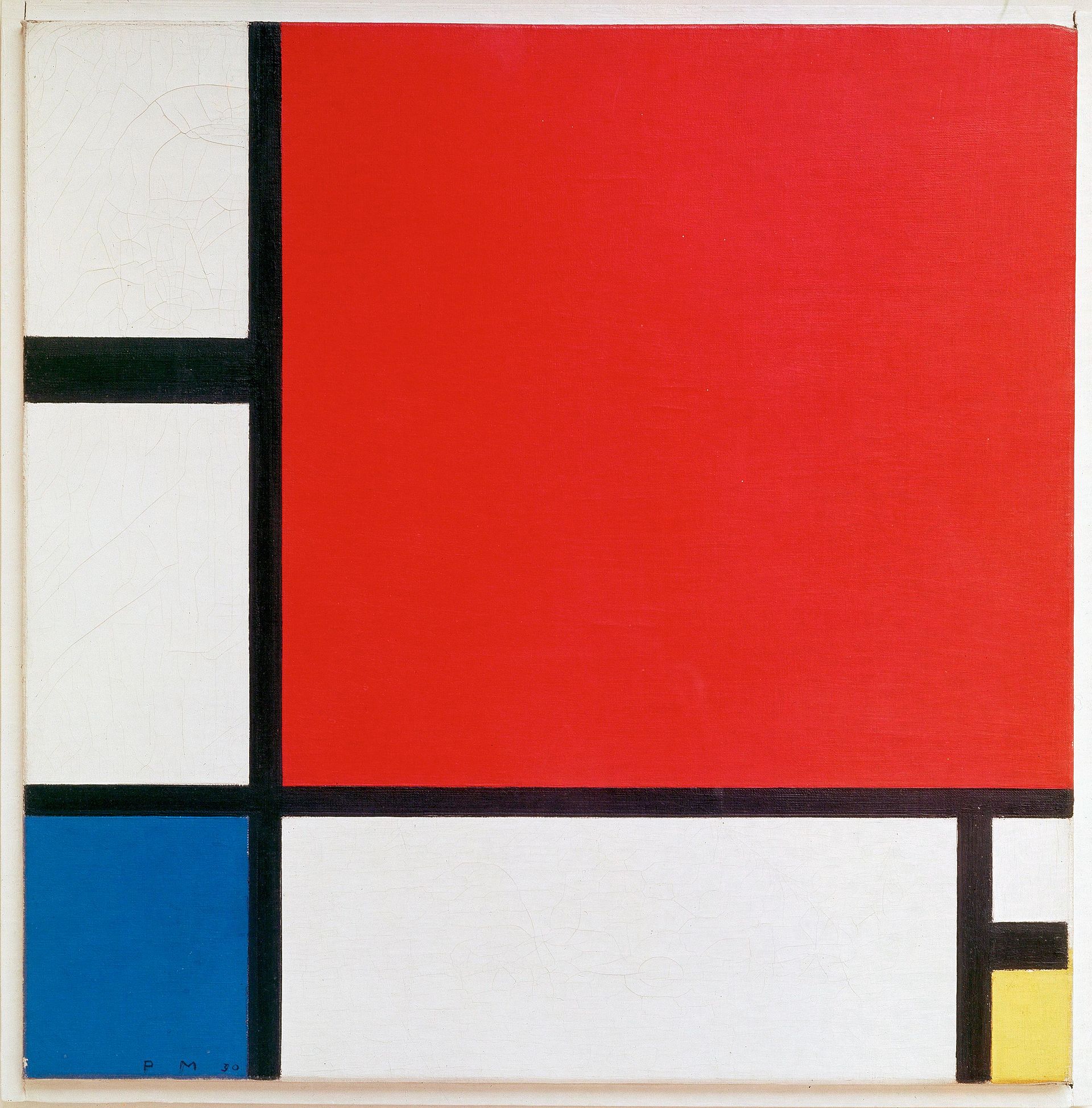 Piet Mondrian, Composition II in Red, Blue and Yellow, 1930
