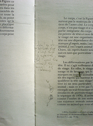 Notes on &laquo; Logique de la sensation &raquo;