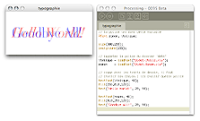 Processing font example