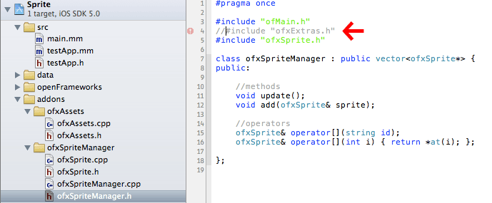 ofxSprite deactivate ofxExtras ofxSprite deactivate ofxExtras