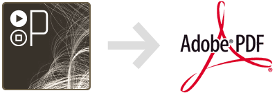 Processing to PDF icon Processing to PDF icon