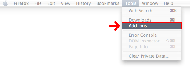 Firefox Tool Menu Firefox Tool Menu