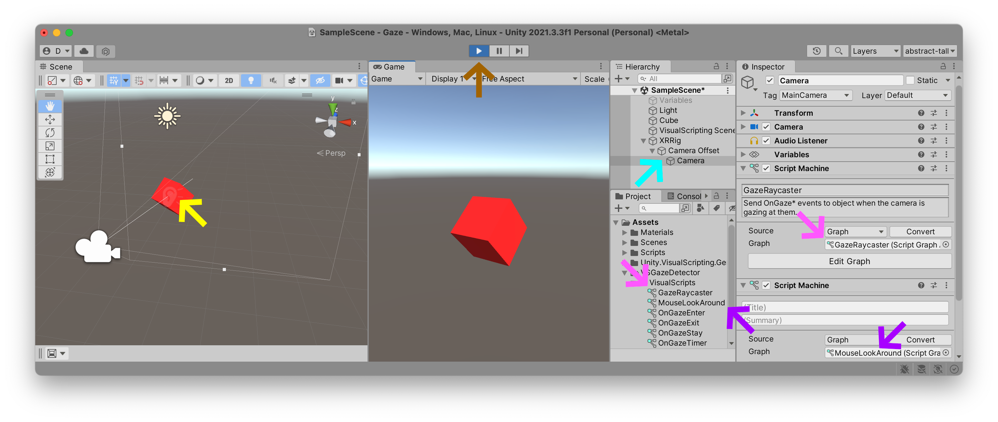 Unity XR Rig with scripts